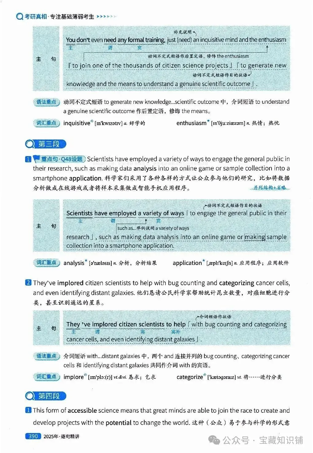 考研英语(一)历年真题逐句精讲(下)-第389张图片-四季读书网
