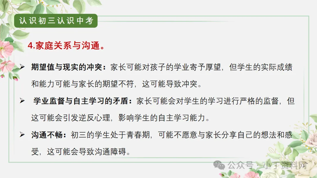 【初三】【秋季上】【期中】家长会:砥砺前行迎中考,家校携手共前进,厉害的班主任这样开(附65页ppt课件)-第33张图片-四季读书网 【初三】【秋季上】【期中】家长会:砥砺前行迎中考,家校携手共前进,厉害的班主任这样开(附65页ppt课件)-第33张图片-四季读书网