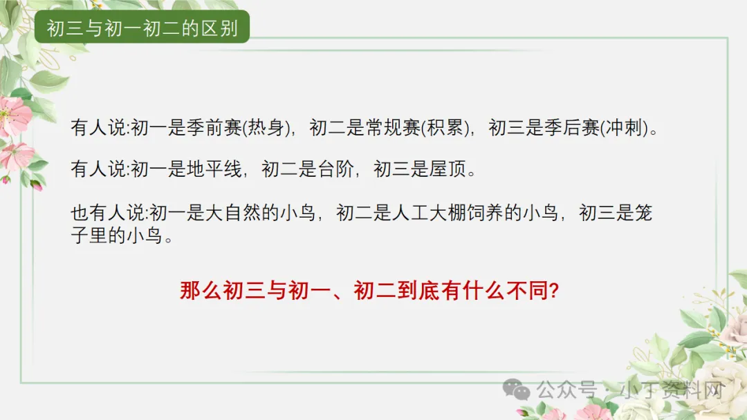 【初三】【秋季上】【期中】家长会:砥砺前行迎中考,家校携手共前进,厉害的班主任这样开(附65页ppt课件)-第37张图片-四季读书网 【初三】【秋季上】【期中】家长会:砥砺前行迎中考,家校携手共前进,厉害的班主任这样开(附65页ppt课件)-第37张图片-四季读书网