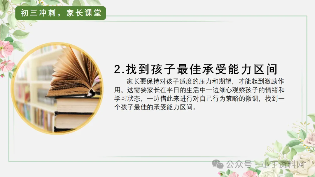 【初三】【秋季上】【期中】家长会:砥砺前行迎中考,家校携手共前进,厉害的班主任这样开(附65页ppt课件)-第50张图片-四季读书网 【初三】【秋季上】【期中】家长会:砥砺前行迎中考,家校携手共前进,厉害的班主任这样开(附65页ppt课件)-第50张图片-四季读书网