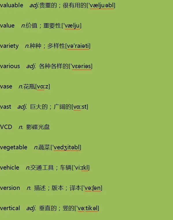 高考英语考纲3600词汇打卡 Day 76-第3张图片-四季读书网