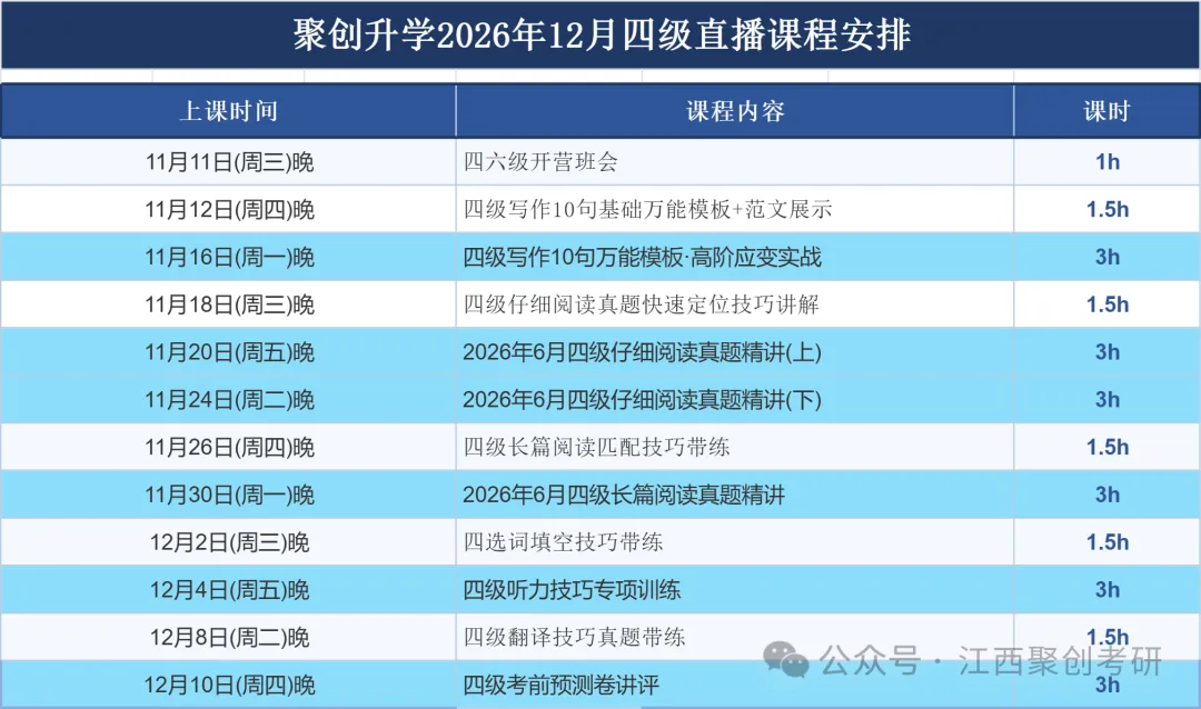 考前30天,真题免费送!2026四六级公益冲刺课,四级六级分开冲-第3张图片-四季读书网