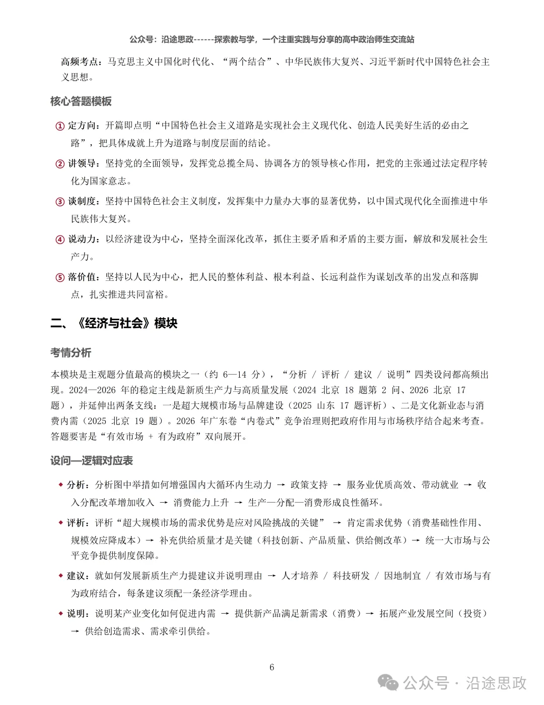 收藏:高中政治24-26真题溯源分析及作答逻辑归纳训练-第12张图片-四季读书网 收藏:高中政治24-26真题溯源分析及作答逻辑归纳训练-第12张图片-四季读书网