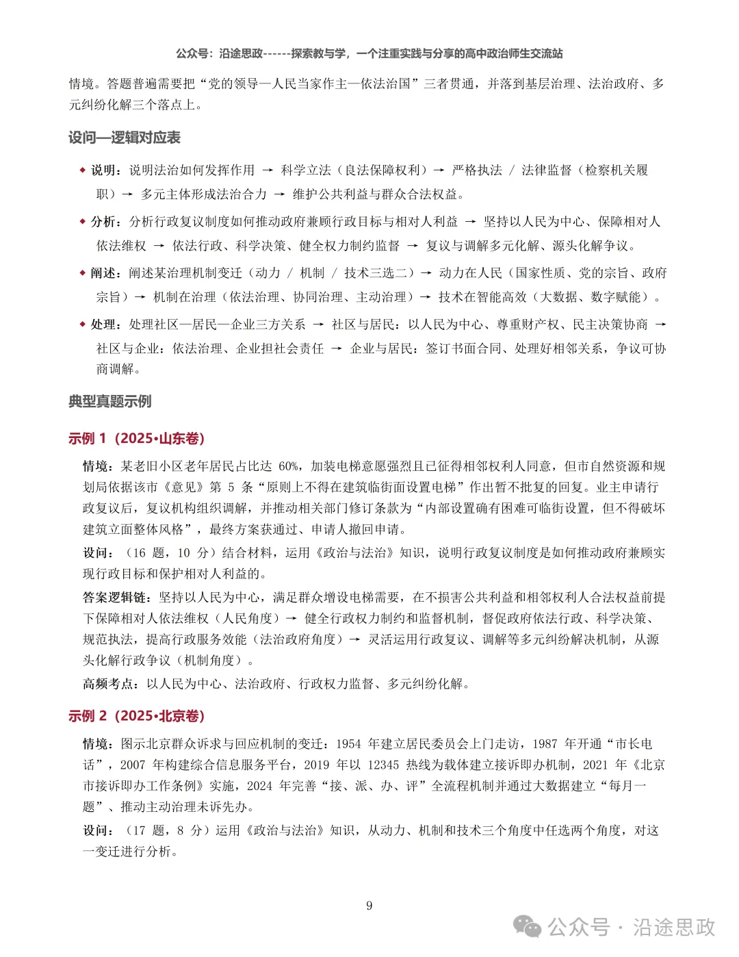 收藏:高中政治24-26真题溯源分析及作答逻辑归纳训练-第15张图片-四季读书网 收藏:高中政治24-26真题溯源分析及作答逻辑归纳训练-第15张图片-四季读书网
