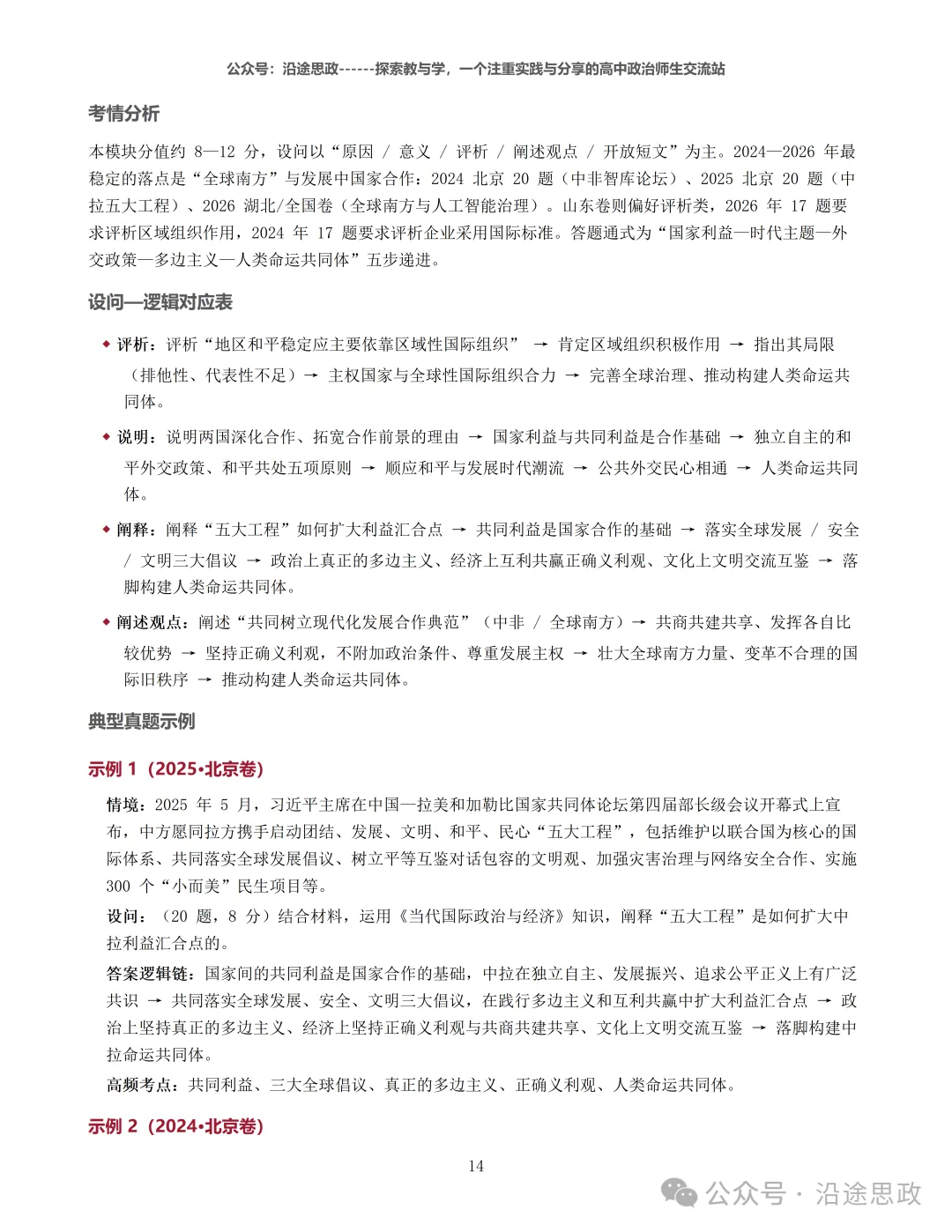 收藏:高中政治24-26真题溯源分析及作答逻辑归纳训练-第20张图片-四季读书网 收藏:高中政治24-26真题溯源分析及作答逻辑归纳训练-第20张图片-四季读书网