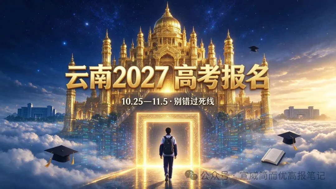 云南 2027 高考报名今天启动!-第1张图片-四季读书网