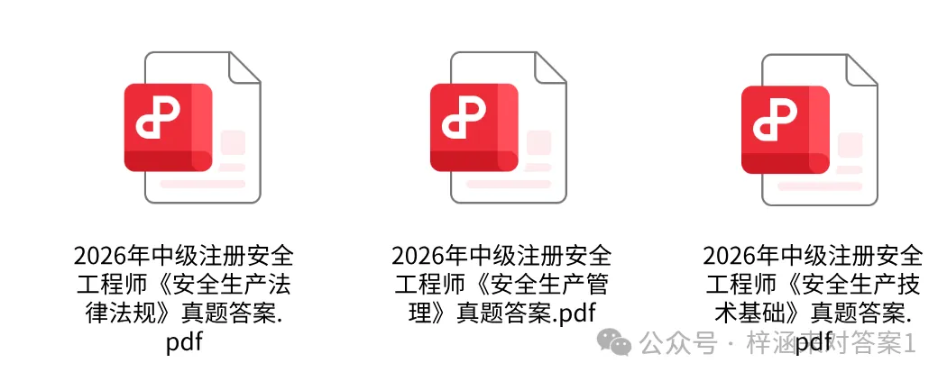 注安专业实务真题答案!2026年中级注册安全工程师真题答案及解析-第1张图片-四季读书网