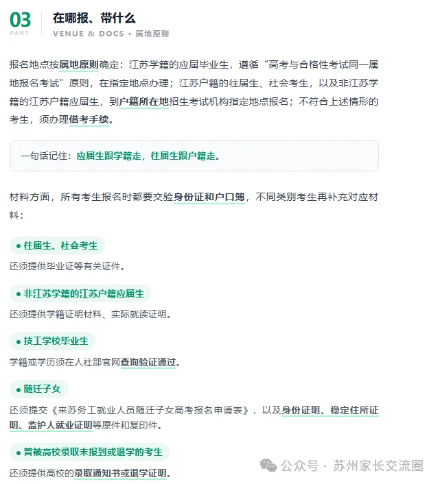 一文看懂江苏2027高考报名:时间、材料、流程、费用全整理(建议收藏)复读社会考生重点看!-第3张图片-四季读书网