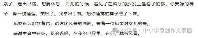 【作文家园】中考考场满分作文:有你的地方就是风景-第8张图片-四季读书网