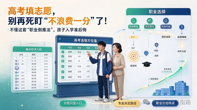 高考填志愿,别再死盯“不浪费一分”了!不懂这套“职业倒推法”,孩子入学准后悔-第2张图片-四季读书网 高考填志愿,别再死盯“不浪费一分”了!不懂这套“职业倒推法”,孩子入学准后悔-第2张图片-四季读书网