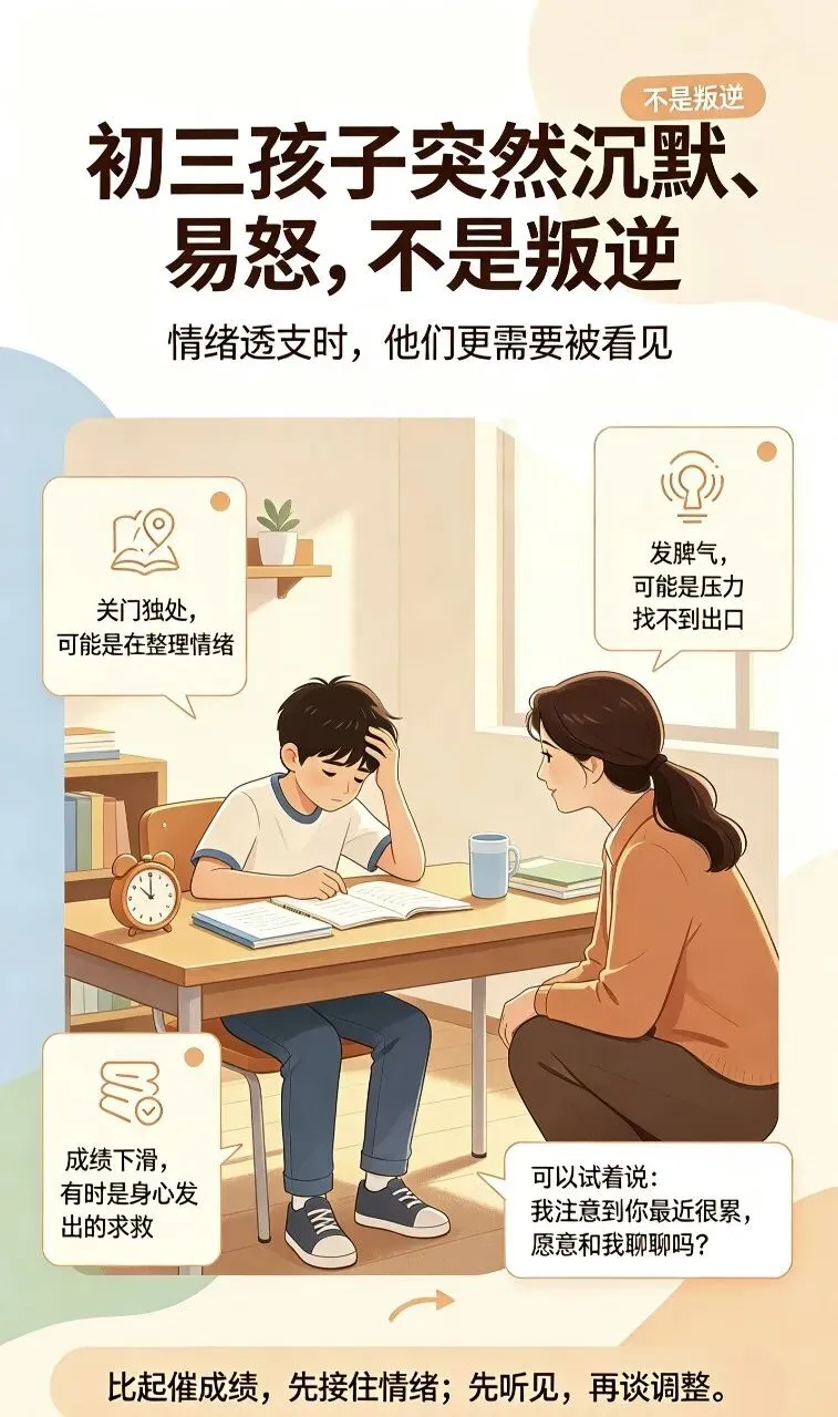 初三孩子突然崩溃、沉默、易怒|高敏感父母最该看懂的真相-第1张图片-四季读书网