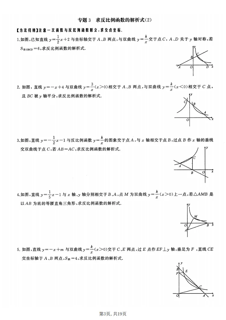 初三数学上册:《反比例函数》17个专题突破,能力全面提升!-第4张图片-四季读书网