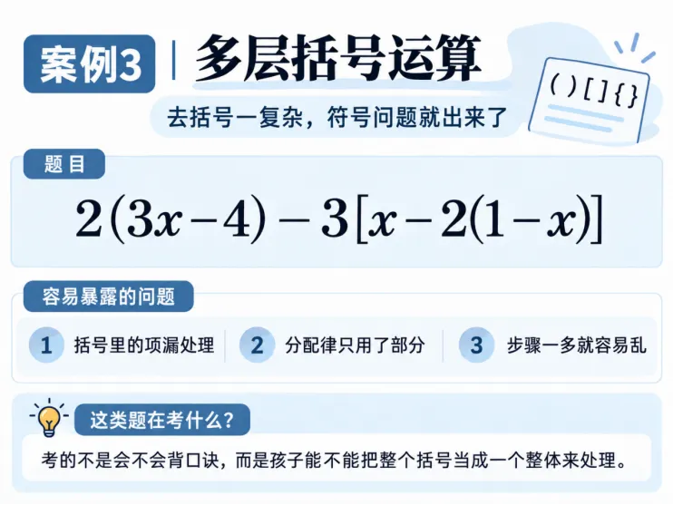 初一数学计算总出错,别只怪孩子“粗心”——有些问题现在不解决,到了高中可能更加明显-第3张图片-四季读书网