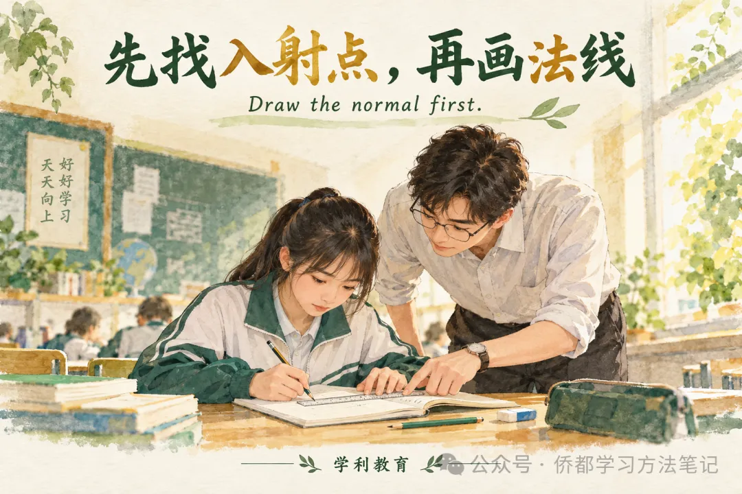 初二物理:光的反射题,为什么一定要先画法线?-第4张图片-四季读书网
