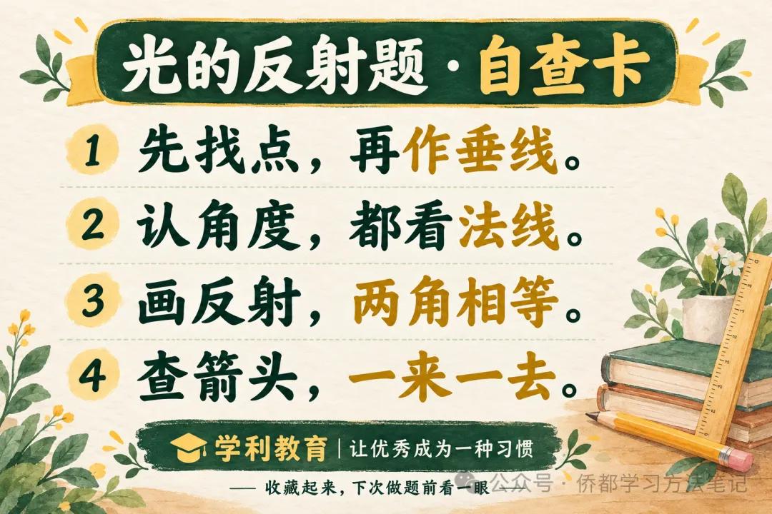 初二物理:光的反射题,为什么一定要先画法线?-第18张图片-四季读书网