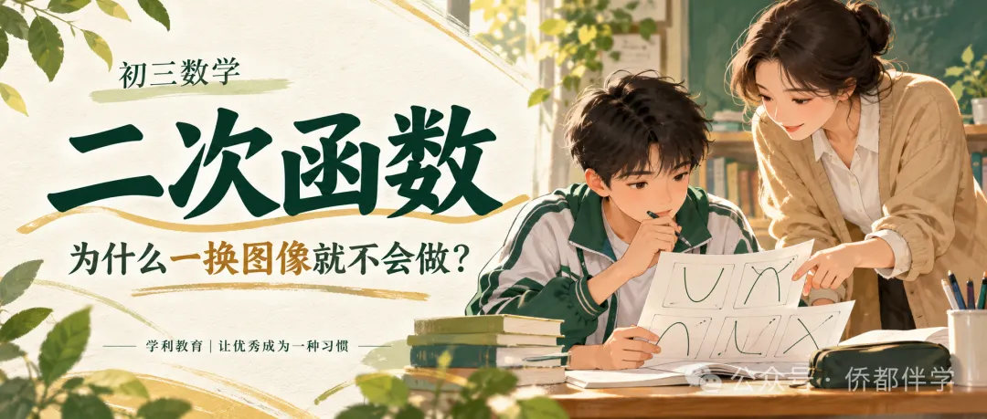 初三数学:二次函数为什么一换图像就不会做?-第3张图片-四季读书网 初三数学:二次函数为什么一换图像就不会做?-第3张图片-四季读书网