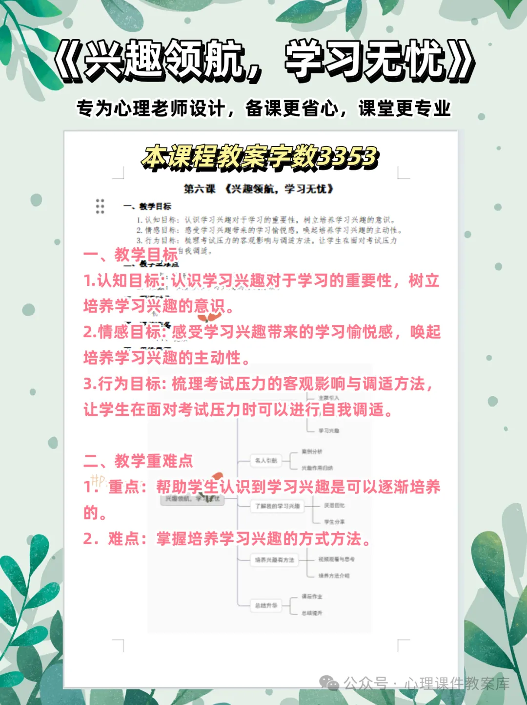 初一年级心理课:《兴趣领航,学习无忧》树立培养学习兴趣的意识,掌握培养学习兴趣的方式方法-第7张图片-四季读书网