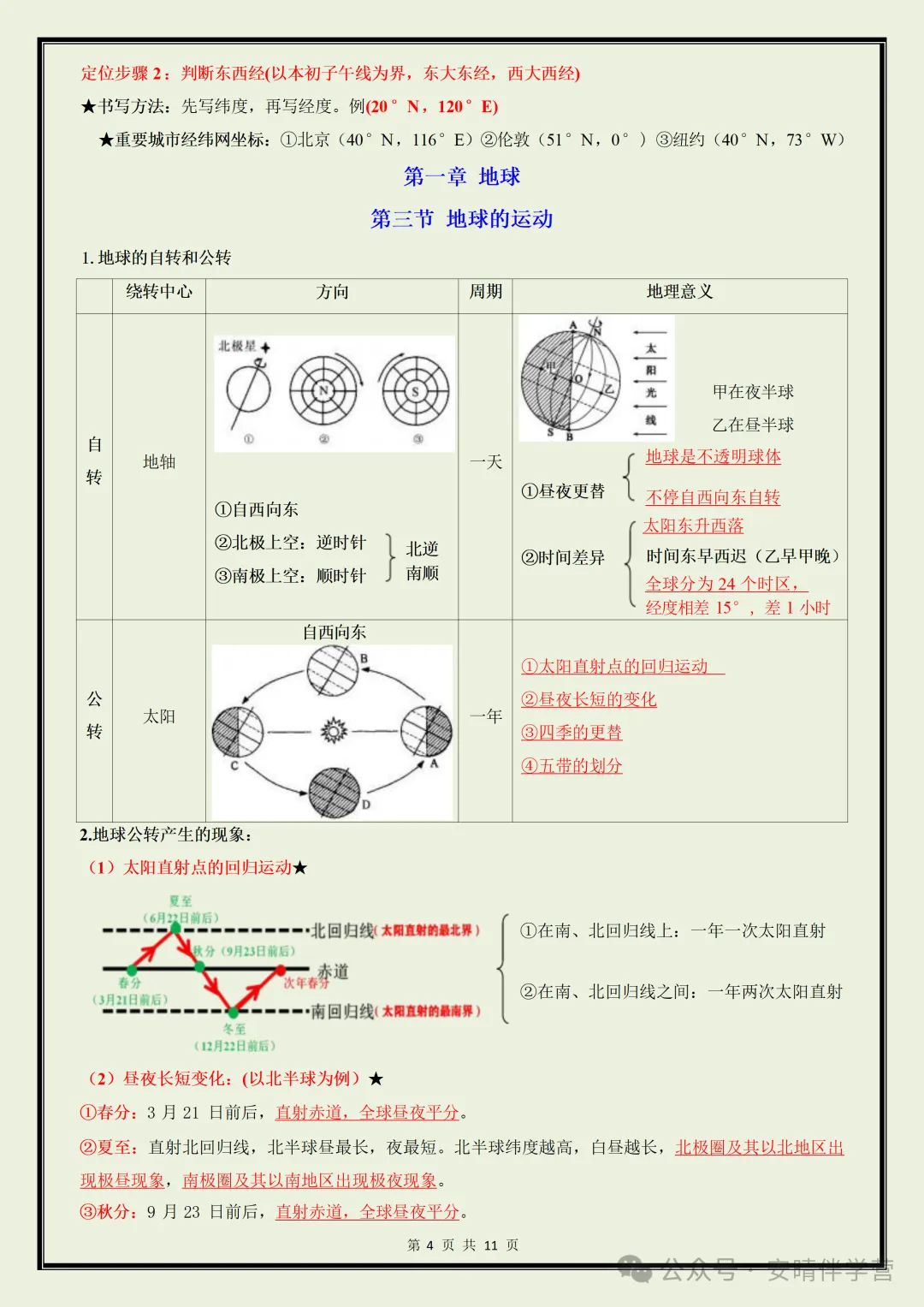初一 | 新教材七年级上册地理期中必考核心知识点清单,2026完整版可打印-第4张图片-四季读书网 初一 | 新教材七年级上册地理期中必考核心知识点清单,2026完整版可打印-第4张图片-四季读书网