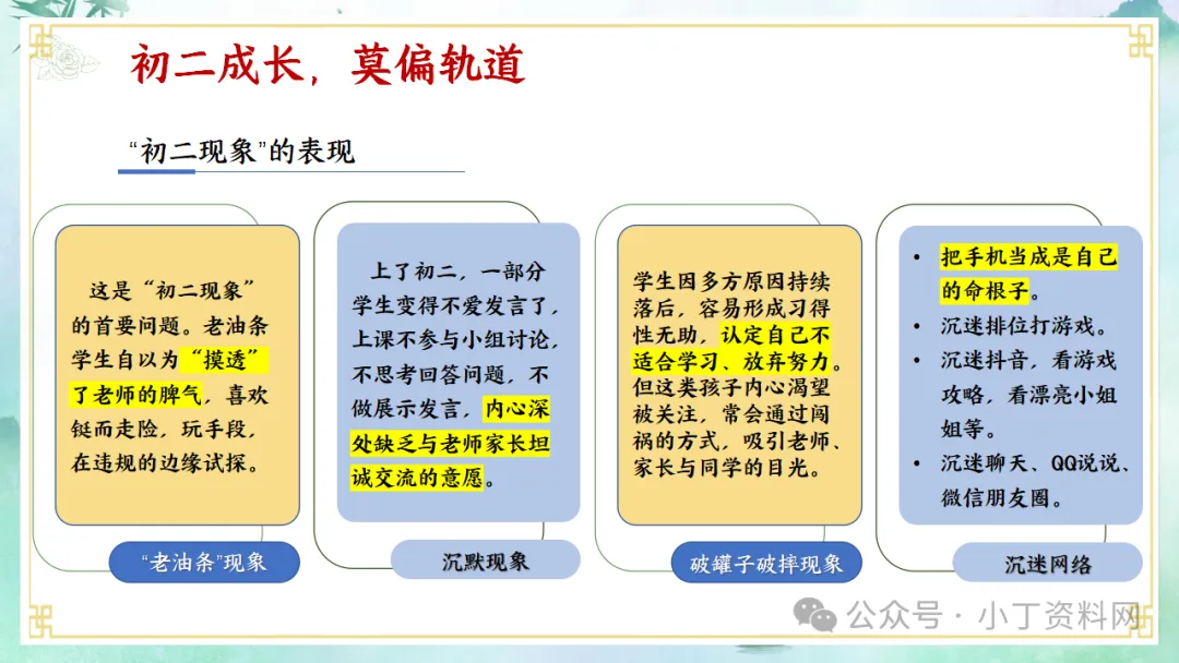 【初二】【秋季上】【期中】家长会:家校同心 共赴星光,厉害的班主任这样开(附36页ppt课件)-第25张图片-四季读书网