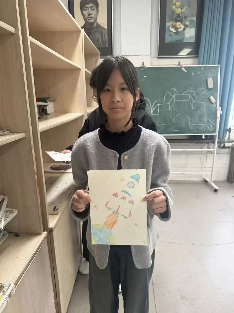 初一11班美术课堂作品《科技之光》-第57张图片-四季读书网