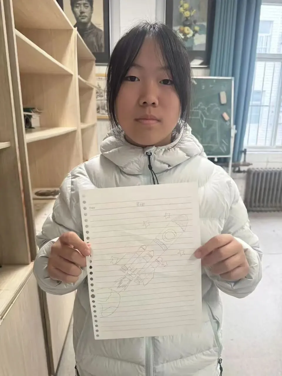 初一11班美术课堂作品《科技之光》-第59张图片-四季读书网