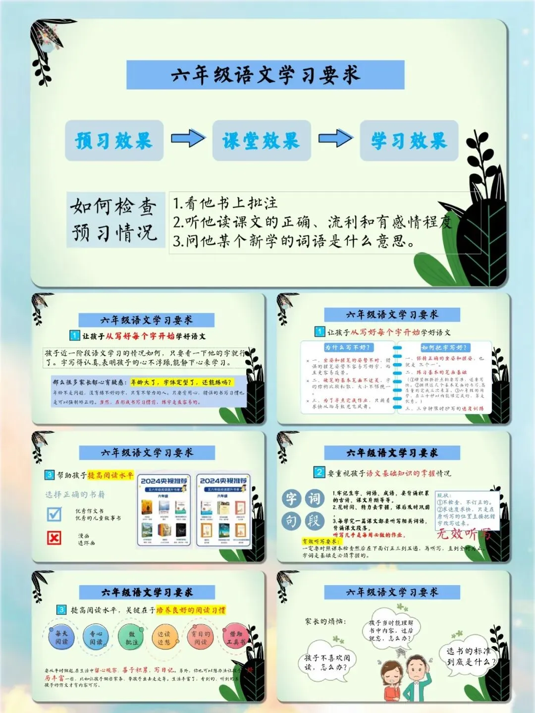 期中考三种情况各配话术,照着讲不焦虑——六年级期中家长会:同心筑梦伴六成长-第9张图片-四季读书网