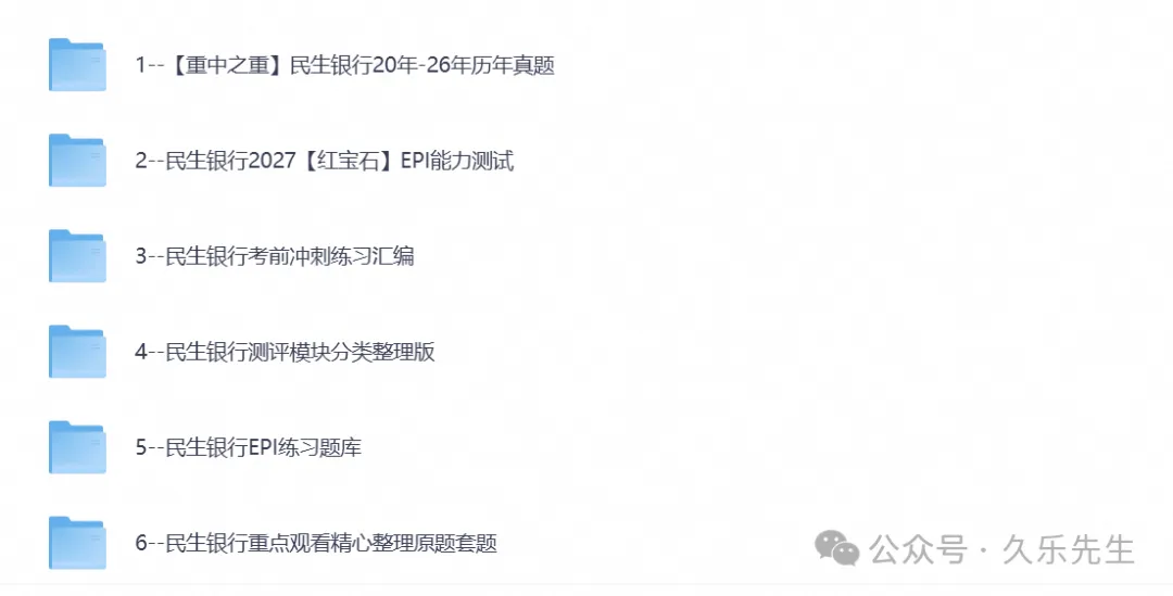 2027银行秋招【民生银行】历年真题试卷及答案笔试资料包-第1张图片-四季读书网 2027银行秋招【民生银行】历年真题试卷及答案笔试资料包-第1张图片-四季读书网