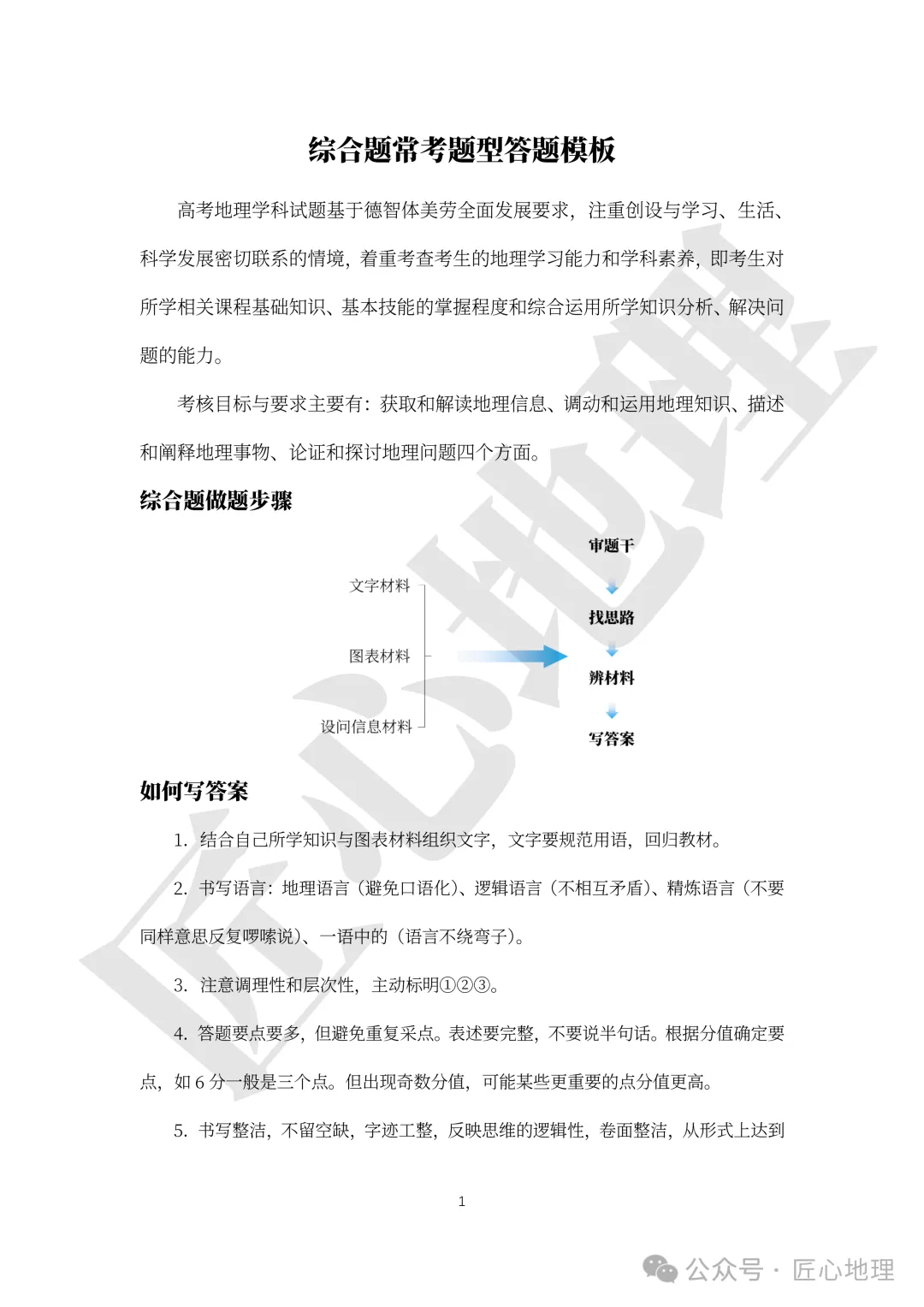 高考·综合题——常考题型答题模板【PPT+word文档】,可下载~-第6张图片-四季读书网