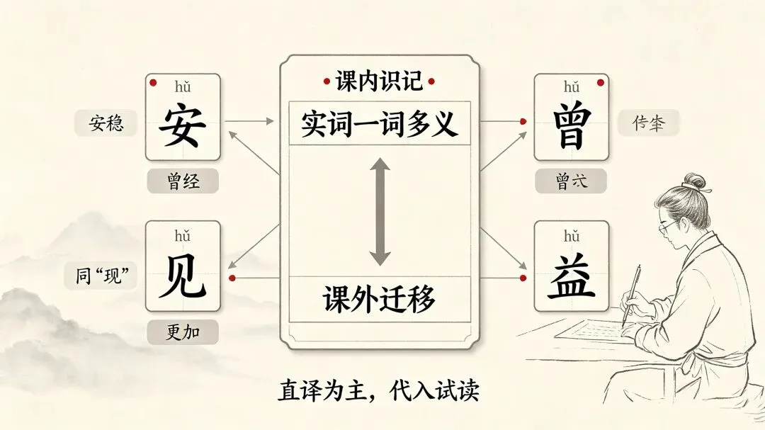 三百一十六日·语文伴中考|Day75(2026-10-26)|倒计时241天文言文实词一词多义大全(打印版)|广西全区统考适配版(2027年)-第2张图片-四季读书网