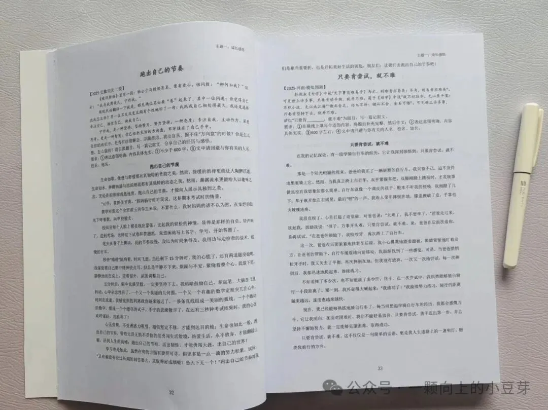 《2027中考作文满分范文300篇》收录300篇考场高分范文,全部是真题+模考题范文,12个话题分类,常考话题全覆盖-第9张图片-四季读书网 《2027中考作文满分范文300篇》收录300篇考场高分范文,全部是真题+模考题范文,12个话题分类,常考话题全覆盖-第9张图片-四季读书网