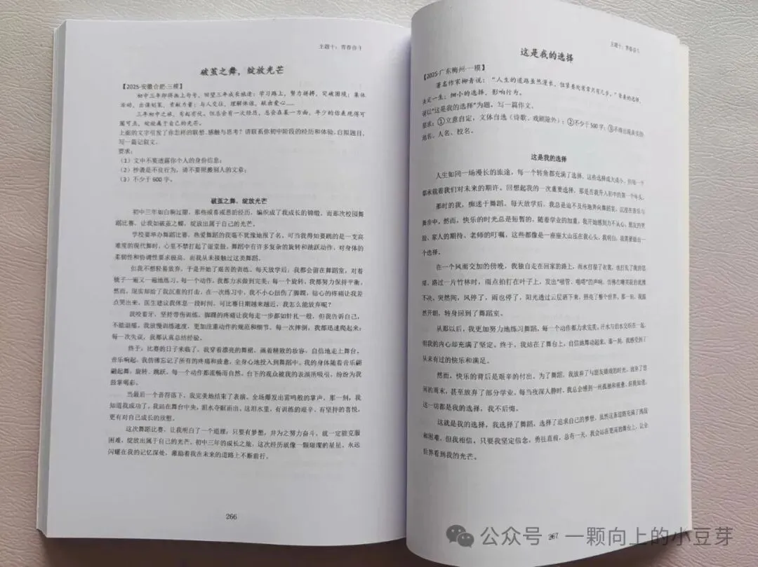 《2027中考作文满分范文300篇》收录300篇考场高分范文,全部是真题+模考题范文,12个话题分类,常考话题全覆盖-第16张图片-四季读书网 《2027中考作文满分范文300篇》收录300篇考场高分范文,全部是真题+模考题范文,12个话题分类,常考话题全覆盖-第16张图片-四季读书网