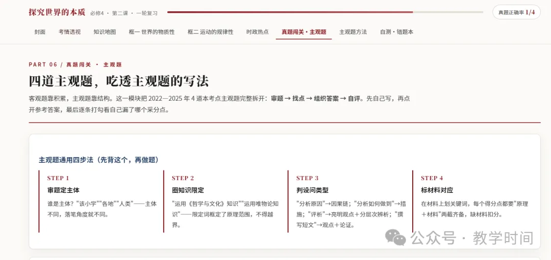 我把一道高考考点,做成了一份＂能点＂的网页-第4张图片-四季读书网