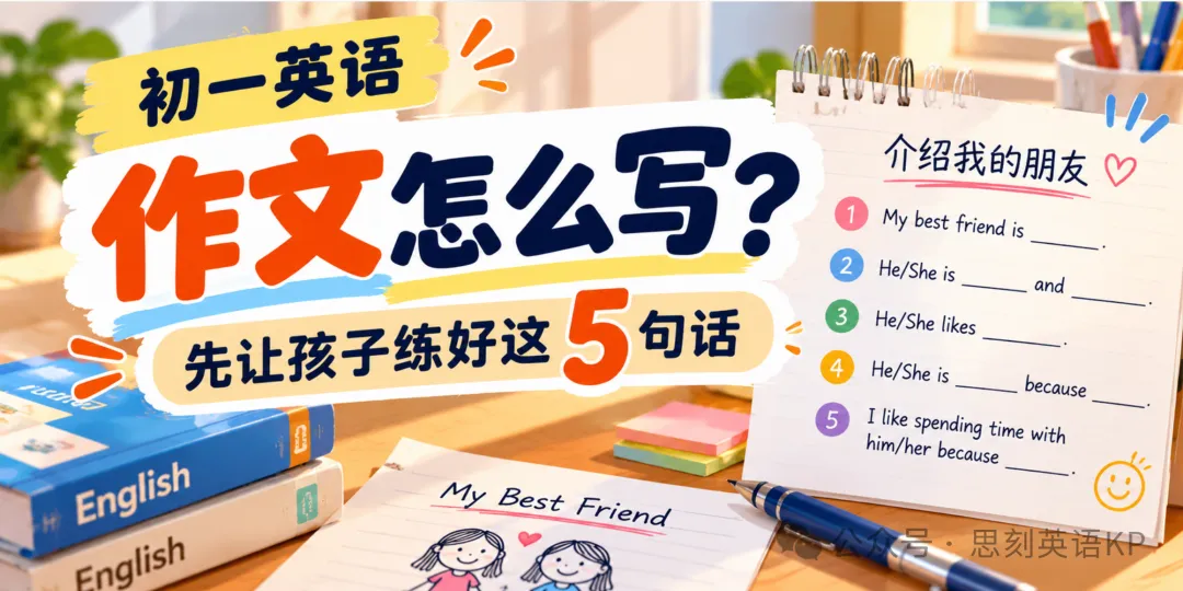 初一英语作文怎么写?先让孩子练好这5句话-第1张图片-四季读书网