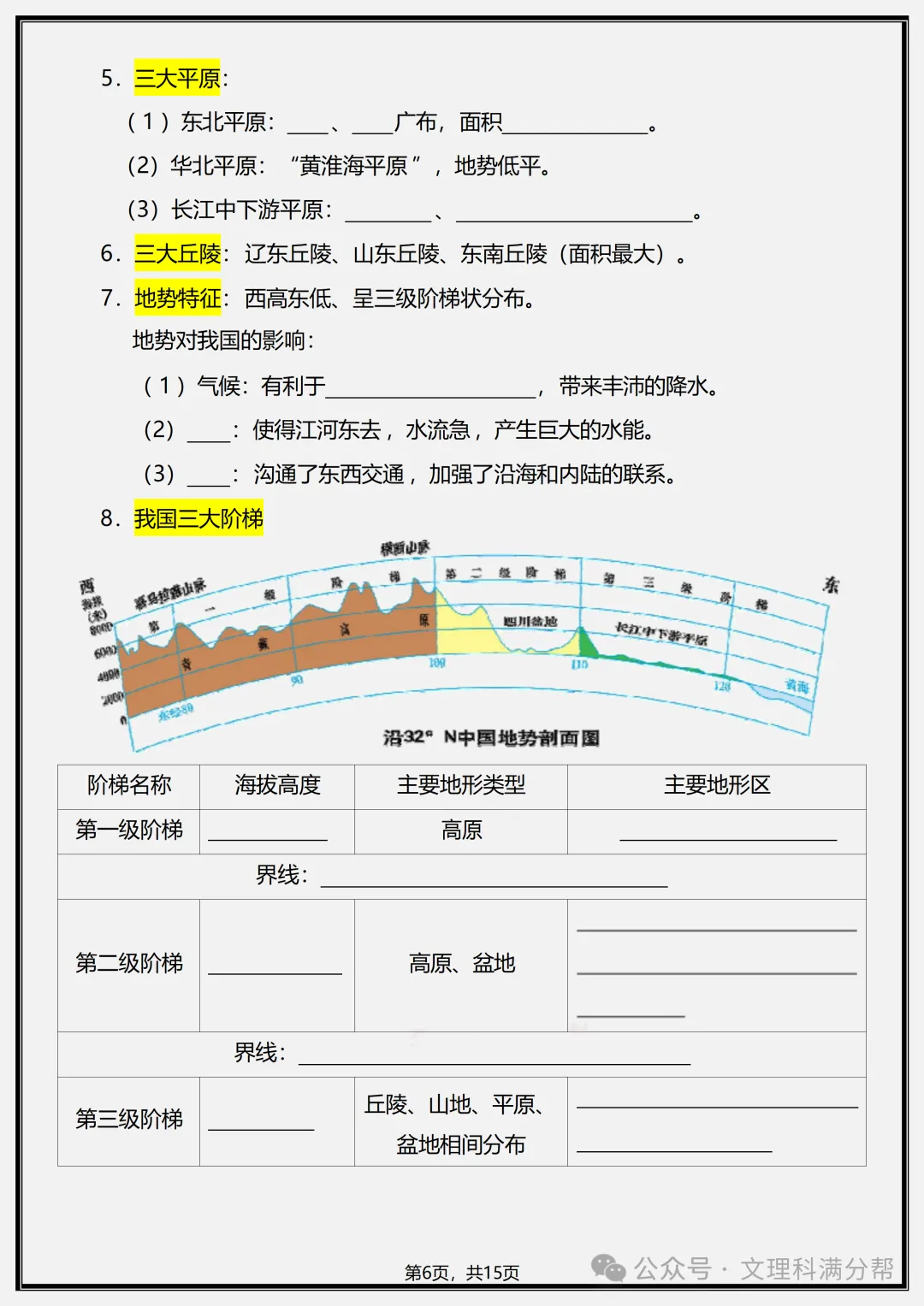 【初二】2026新教材八年级上册地理全册核心知识点归纳总结(高清版可打印)-第10张图片-四季读书网