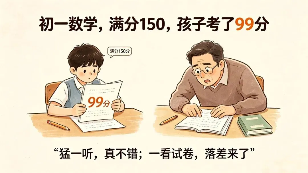 初一的数学,孩子考多少分才算合格?我们家长才能松一口气?-第1张图片-四季读书网