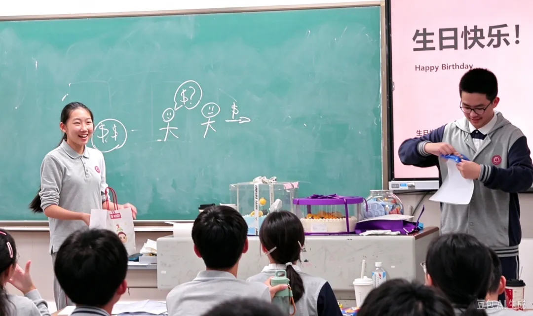 初二五班 8-10月生日会-第19张图片-四季读书网