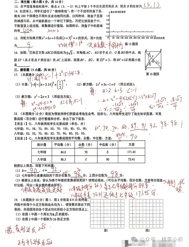 贵阳第二实验中学初三年级课后练习-第2张图片-四季读书网