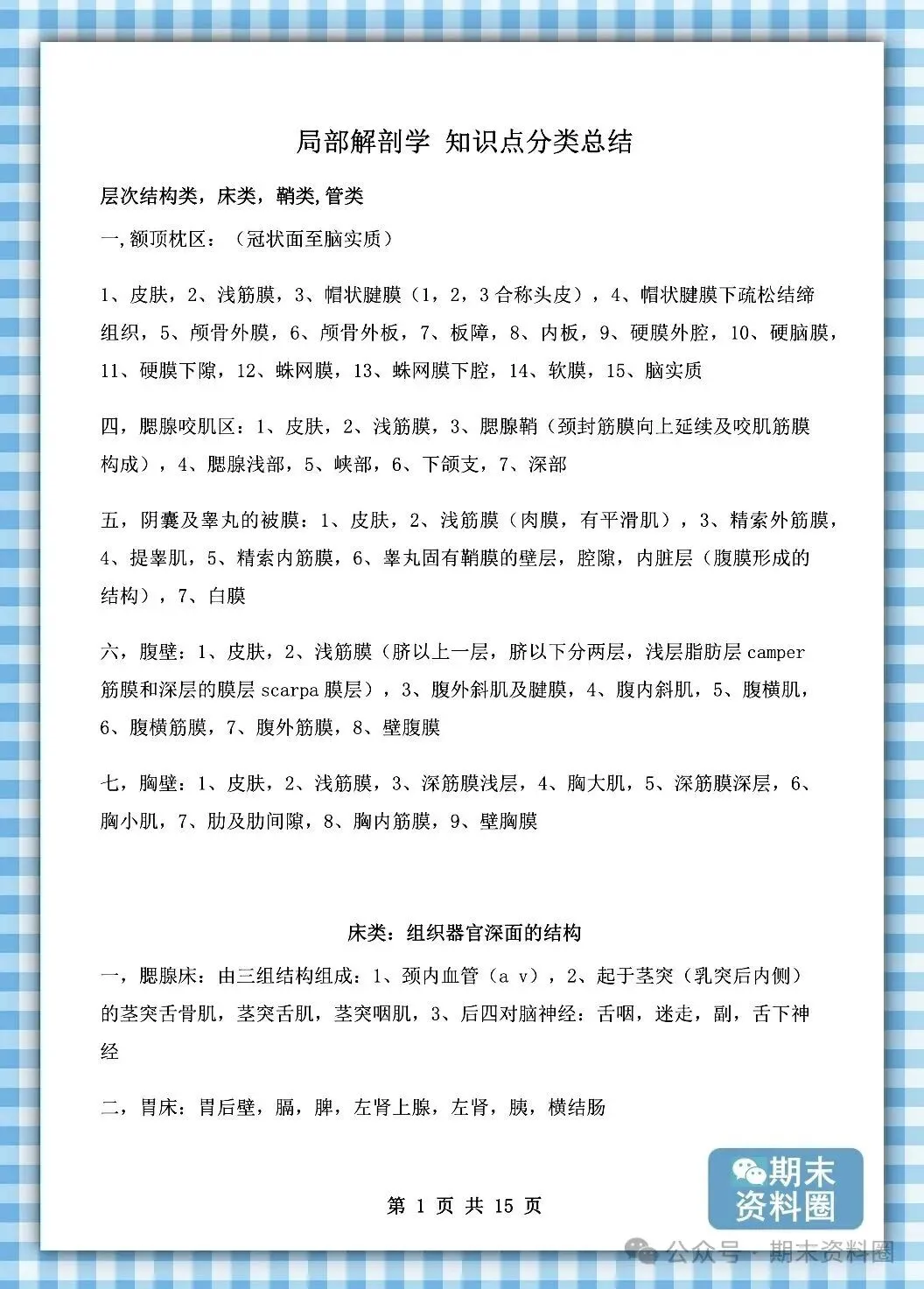 《局部解剖学》重点知识归纳+题库试卷+期末考试重点笔记+名词解释+简答题+复习提纲+整理笔记-第4张图片-四季读书网 《局部解剖学》重点知识归纳+题库试卷+期末考试重点笔记+名词解释+简答题+复习提纲+整理笔记-第4张图片-四季读书网