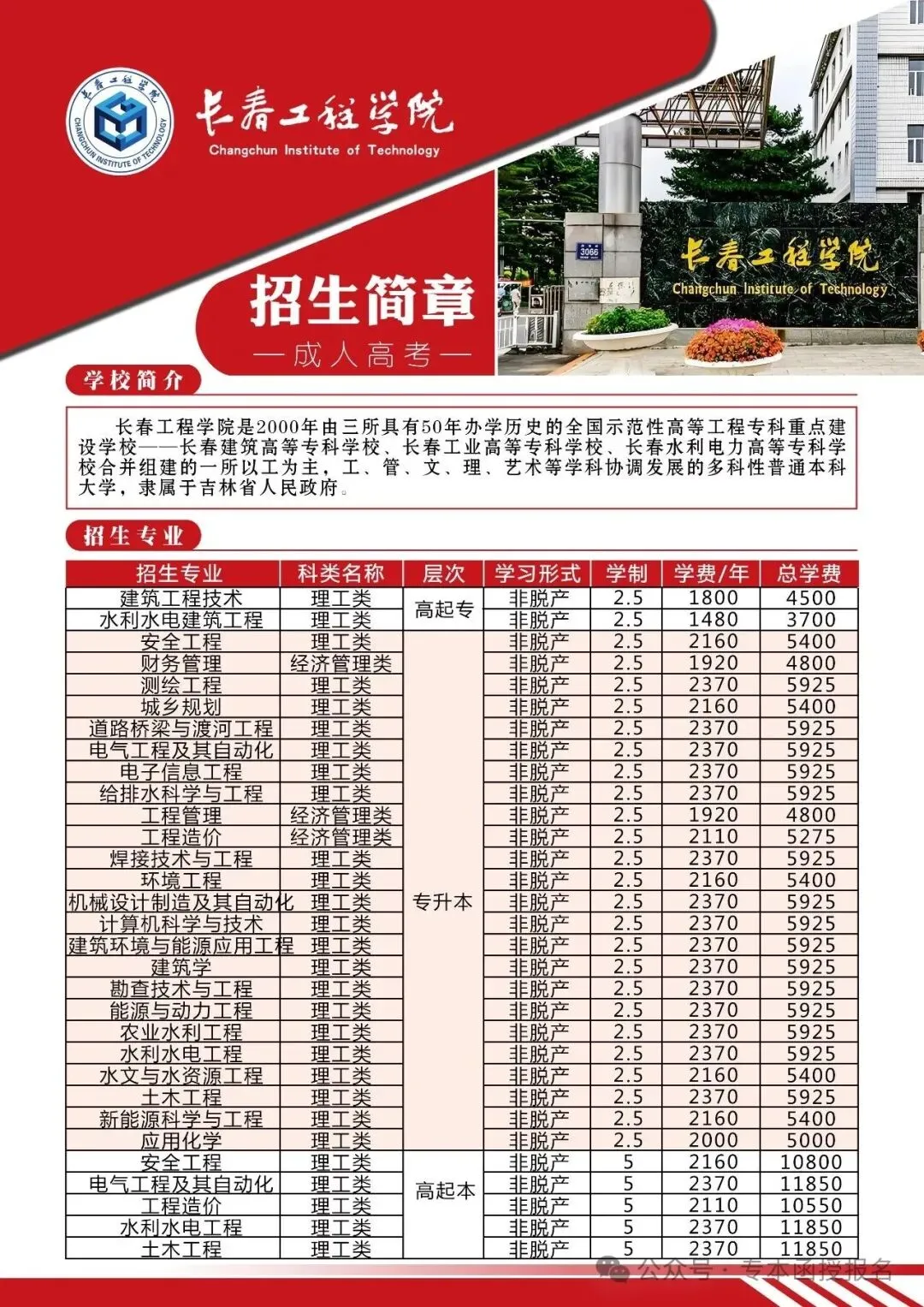 2027年长春工程学院成人高考招生简章-第1张图片-四季读书网 2027年长春工程学院成人高考招生简章-第1张图片-四季读书网