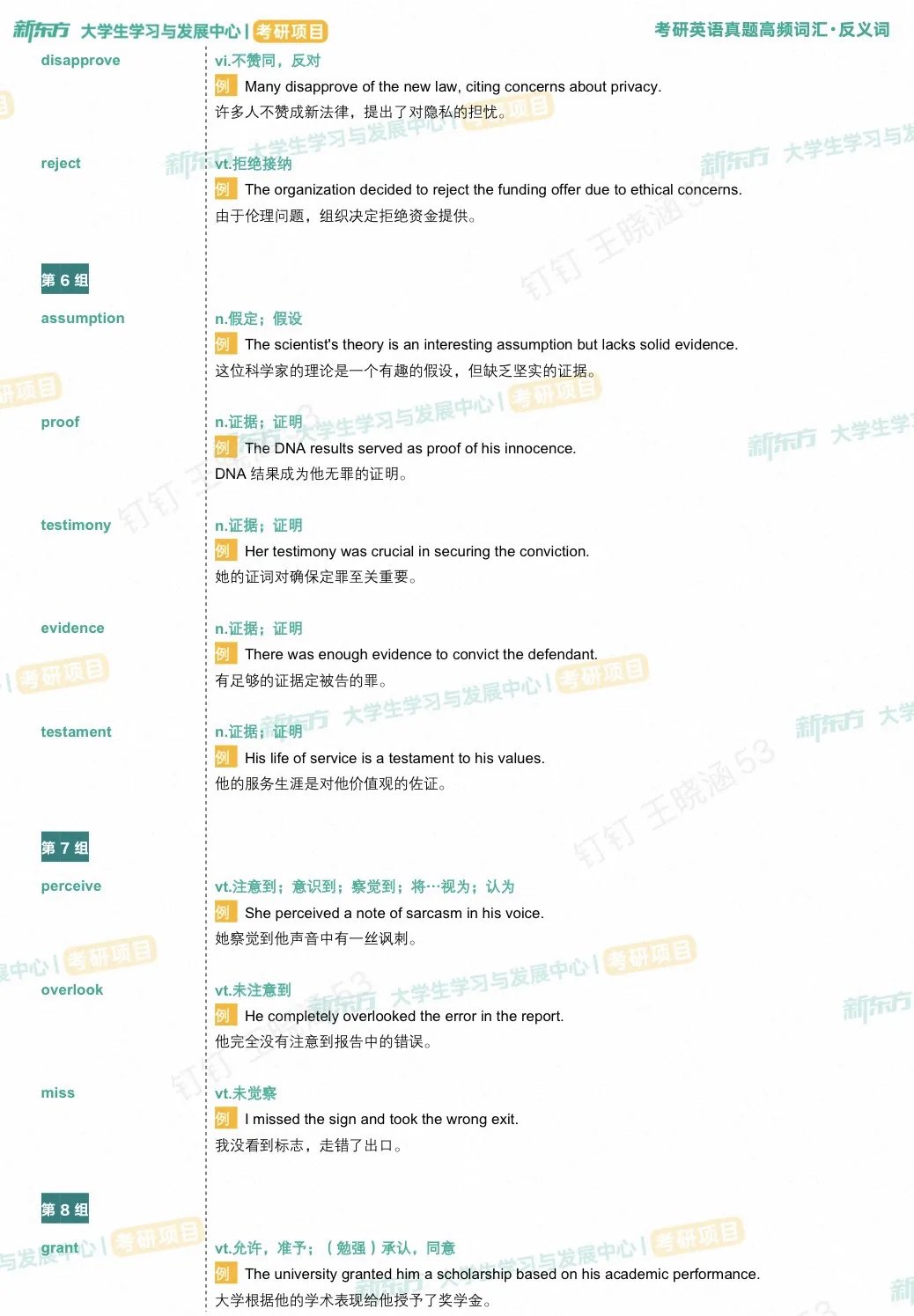 考研英语真题高频反义词汇!成对记忆,背词翻倍-第4张图片-四季读书网 考研英语真题高频反义词汇!成对记忆,背词翻倍-第4张图片-四季读书网