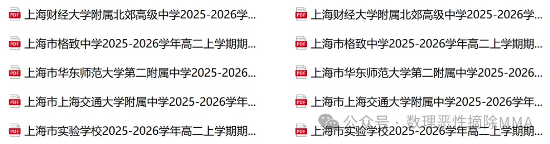 上海高一高二【四校八大】25-26期中真题卷+解析分享!(电子版可打印)-第2张图片-四季读书网 上海高一高二【四校八大】25-26期中真题卷+解析分享!(电子版可打印)-第2张图片-四季读书网