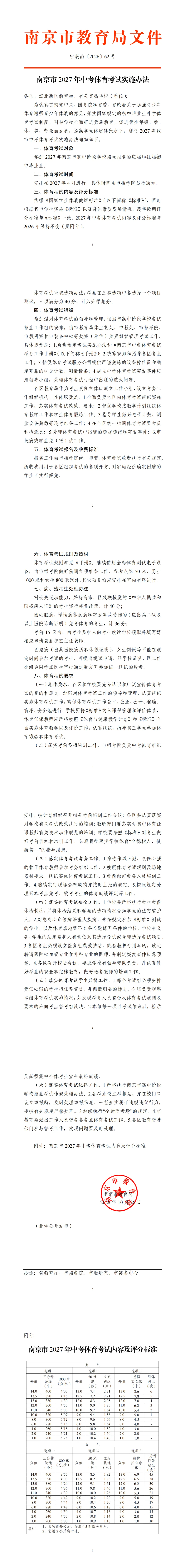 刚刚,南京市2027年中考体育考试实施办法公布!-第3张图片-四季读书网 刚刚,南京市2027年中考体育考试实施办法公布!-第3张图片-四季读书网