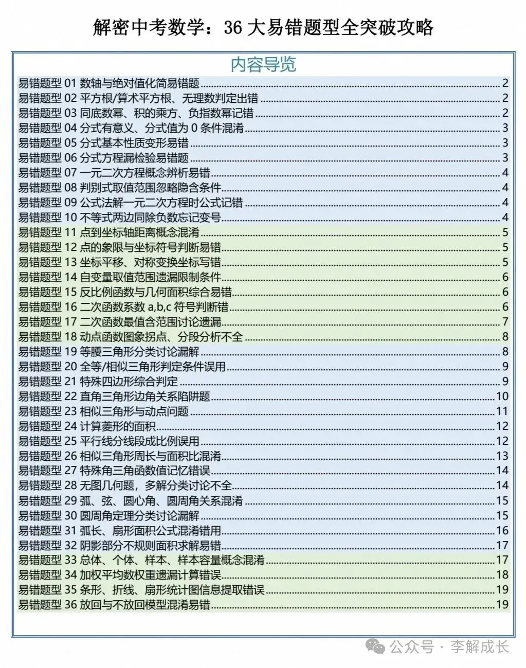 解密中考数学:易错题型全突破(有电子版可下载打印)-第1张图片-四季读书网