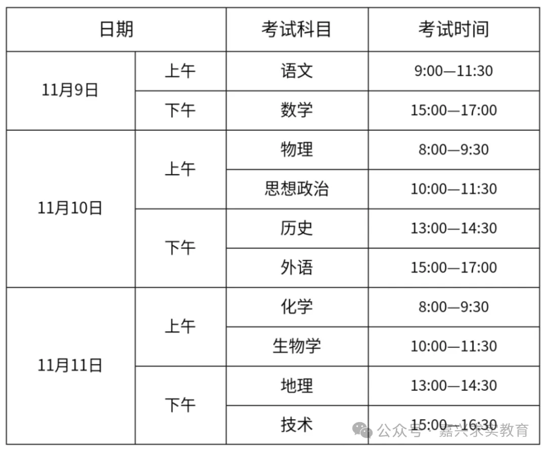 2026 浙江高三一模、高一高二期中考安排-第2张图片-四季读书网