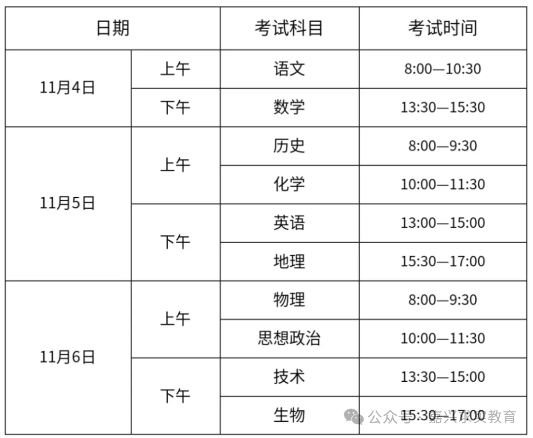 2026 浙江高三一模、高一高二期中考安排-第4张图片-四季读书网