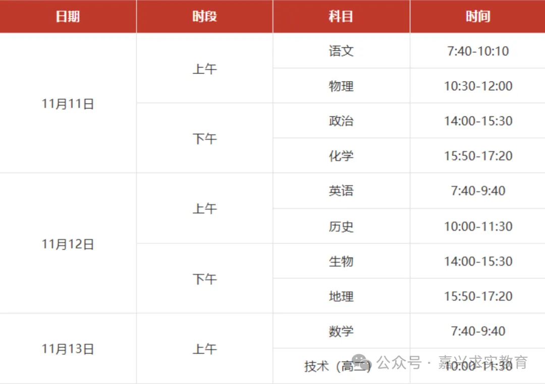 2026 浙江高三一模、高一高二期中考安排-第18张图片-四季读书网