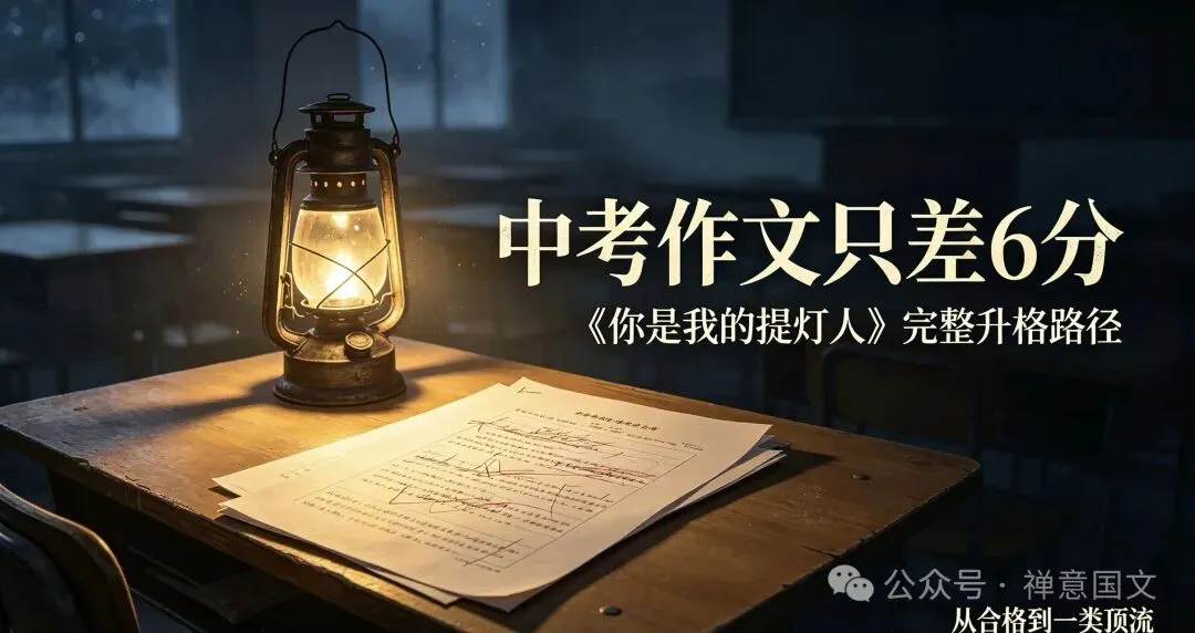 中考作文只差6分!《你是我的提灯人》四档完整升格:从流水账到一类顶流的绝密路径-第1张图片-四季读书网 中考作文只差6分!《你是我的提灯人》四档完整升格:从流水账到一类顶流的绝密路径-第1张图片-四季读书网