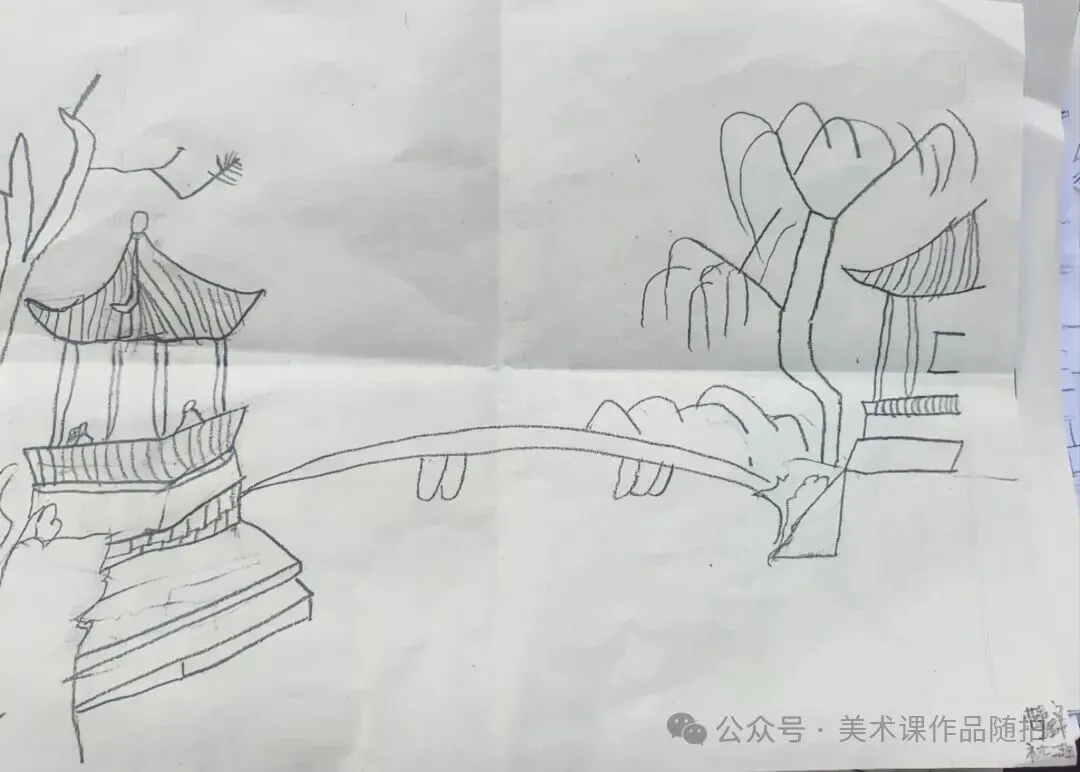 初二2班美术课堂作品《叠山理水》-第20张图片-四季读书网