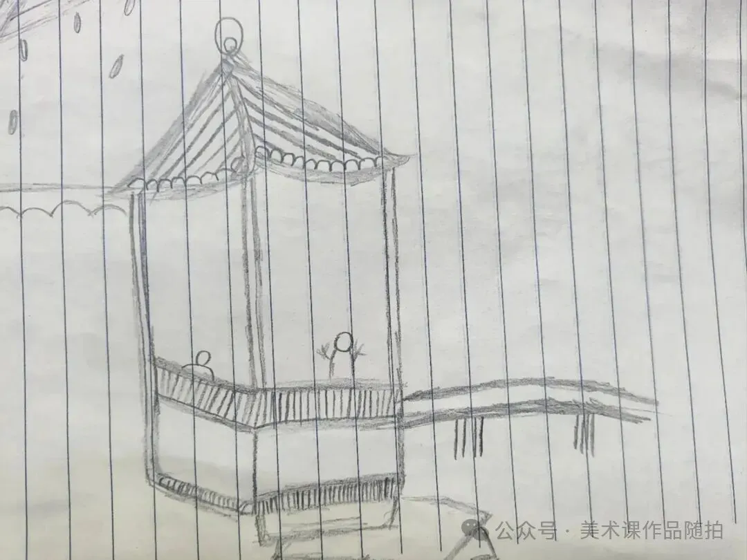 初二2班美术课堂作品《叠山理水》-第26张图片-四季读书网