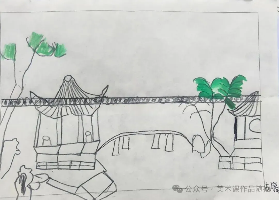 初二2班美术课堂作品《叠山理水》-第42张图片-四季读书网